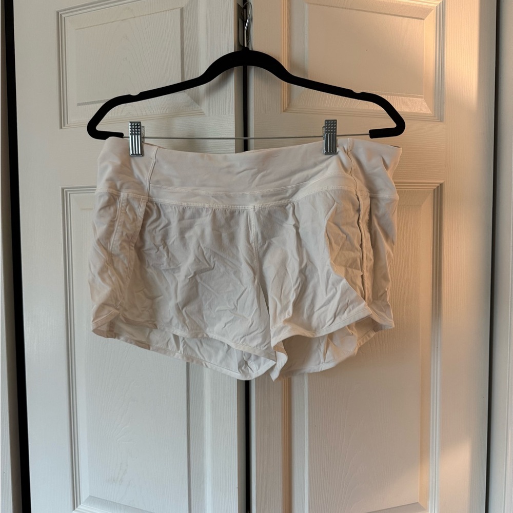 lululemon athletica Cream Athletic Shorts